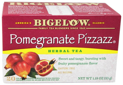 Bigelow: Pomegranate Pizzazz Herb Tea Caffeine Free 20 Tea Bags, 1.18 Oz