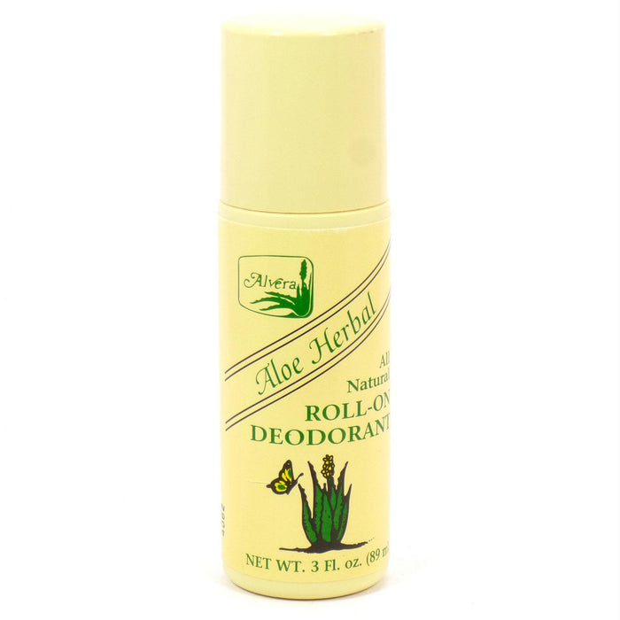 Alvera: All Natural Roll-on Deodorant Aloe Herbal, 3 Oz