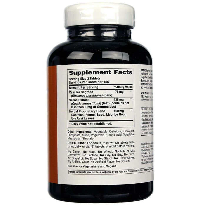 American Health: Tam Herbal Laxative, 250 Tablets