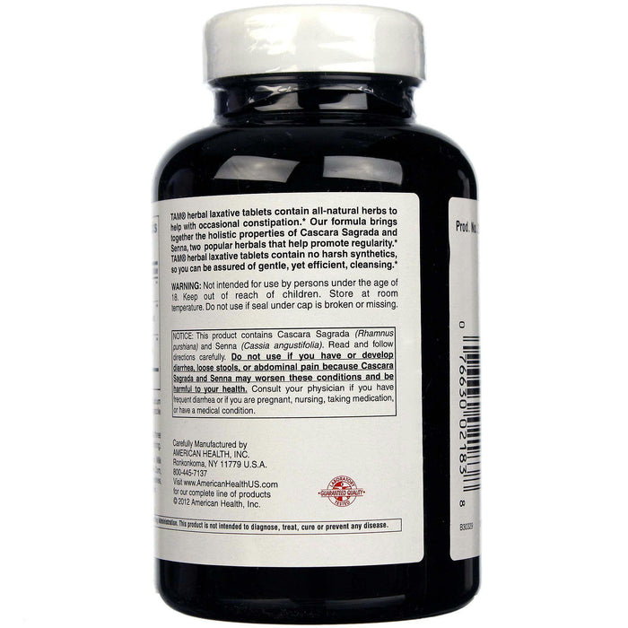 American Health: Tam Herbal Laxative, 250 Tablets