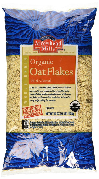 Arrowhead Mills: Organic Oat Flakes Hot Cereal, 40 Oz