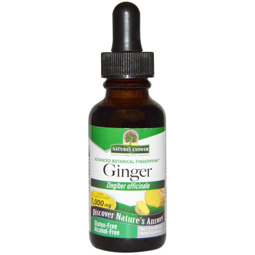 Nature's Answer: Ginger Alcohol-free 1,000 Mg, 1 Oz