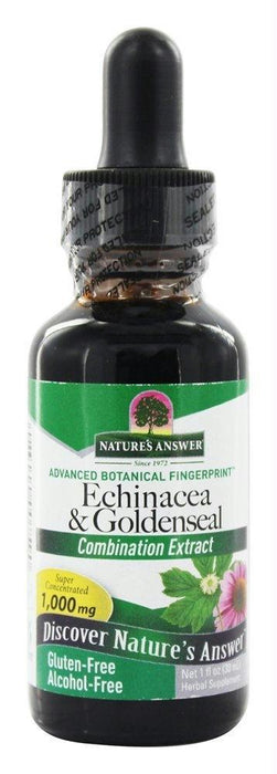 Nature's Answer: Echinacea & Goldenseal Alcohol-free 1,000 Mg, 1 Oz