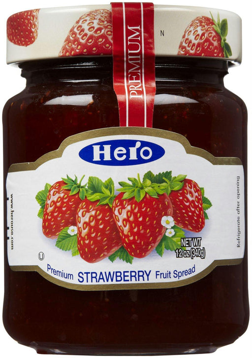 Hero: Premium Fruit Spread Strawberry, 12 Oz