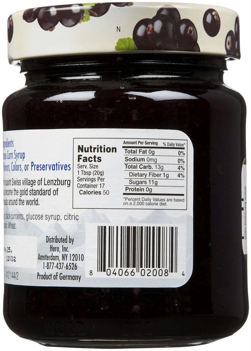 Hero: Premium Fruit Spread Black Currant, 12 Oz