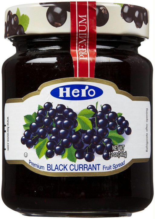 Hero: Premium Fruit Spread Black Currant, 12 Oz