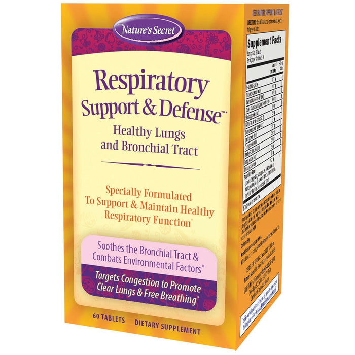 Nature's Secret: Respiratory Support & Defense, 60 Tablets