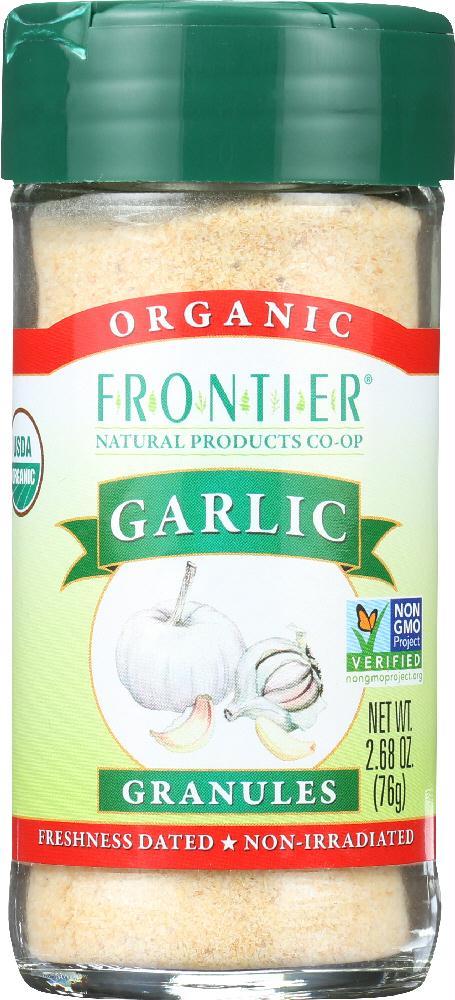 Frontier Herb: Organic Garlic Granules, 2.68 Oz