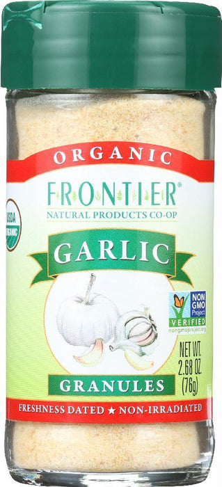 Frontier Herb: Organic Garlic Granules, 2.68 Oz