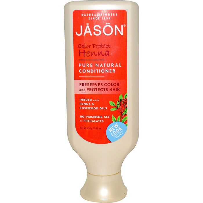 Jason: Pure Natural Conditioner Color Protect Henna, 16 Oz