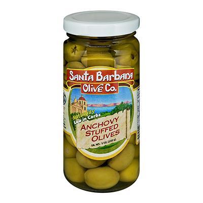 Santa Barbara: Olive Co. Anchovy Stuffed Olives, 5 Oz