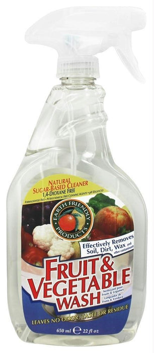 Earth Friendly: Fruit And Vegetable Wash, 22 Oz