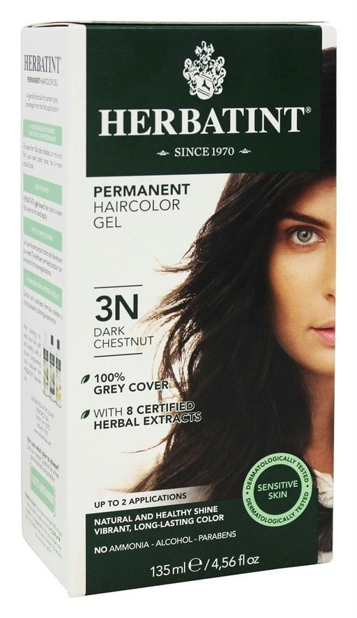 Herbatint: Permanent Herbal Haircolor Gel 3n Dark Chestnut,  4.56 Oz