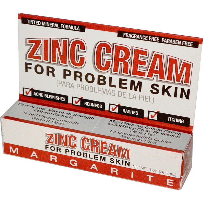 Margarite Cosmetics: Zinc Cream For Problem Skin, 1 Oz