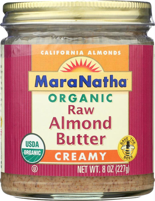 Maranatha: Organic Raw Almond Butter Creamy , 8 Oz