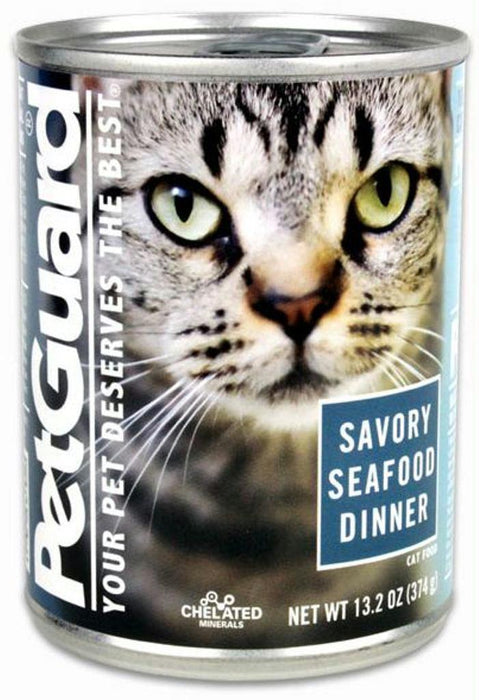 Petguard: Savory Seafood Dinner Canned Cat Food, 13.2 Oz