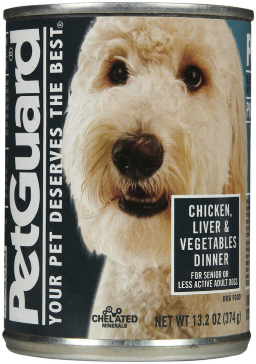 Petguard: Canned Dog Food Chicken, Liver & Vegetables Dinner, 13.2 Oz