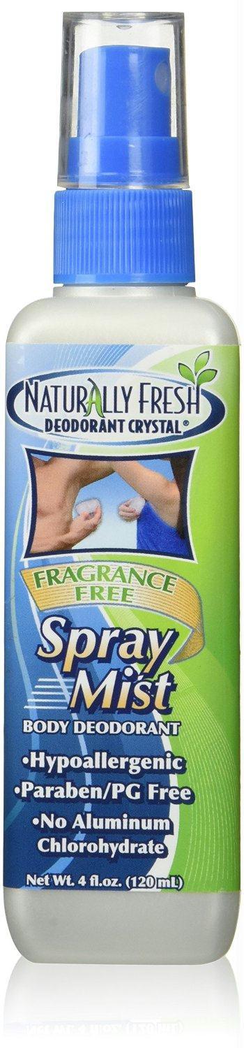 Naturally Fresh: Spray Mist Body Deodorant Fragrance Free, 4 Oz