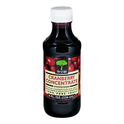 Tree Of Life: Juice Concentrate Unsweetened Cranberry, 8 Oz