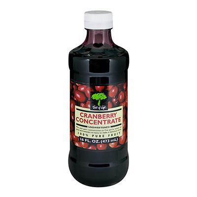 Tree Of Life:  Juice Concentrate Unsweetened Cranberry, 16 Oz