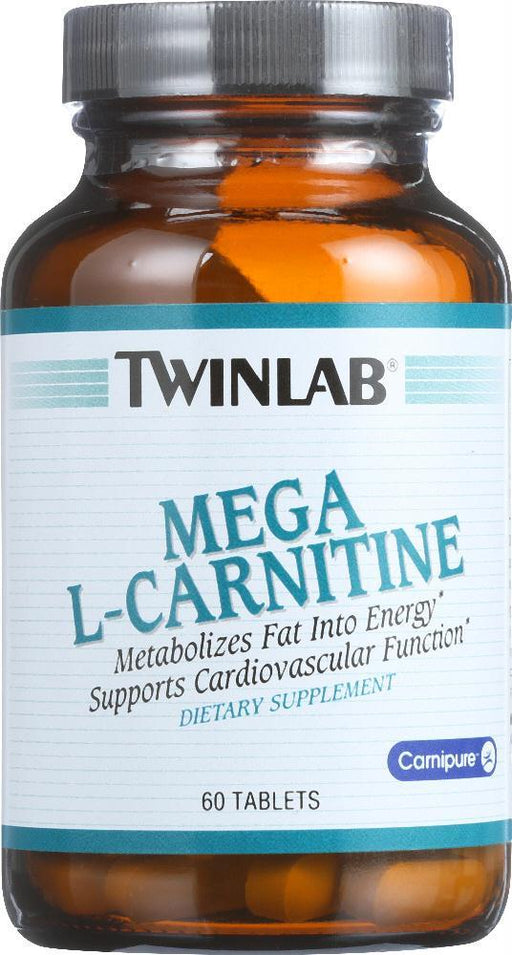 Twinlab: Mega L-carnitine 500 Mg, 60 Tablets