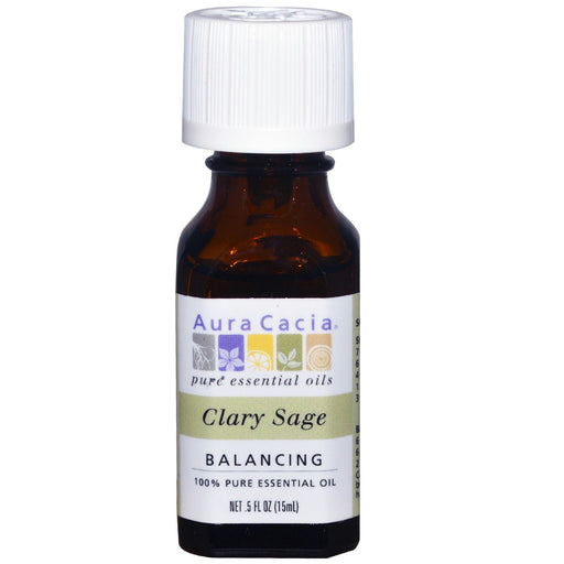 Aura Cacia: Essential Oil Clary Sage, 0.5 Oz