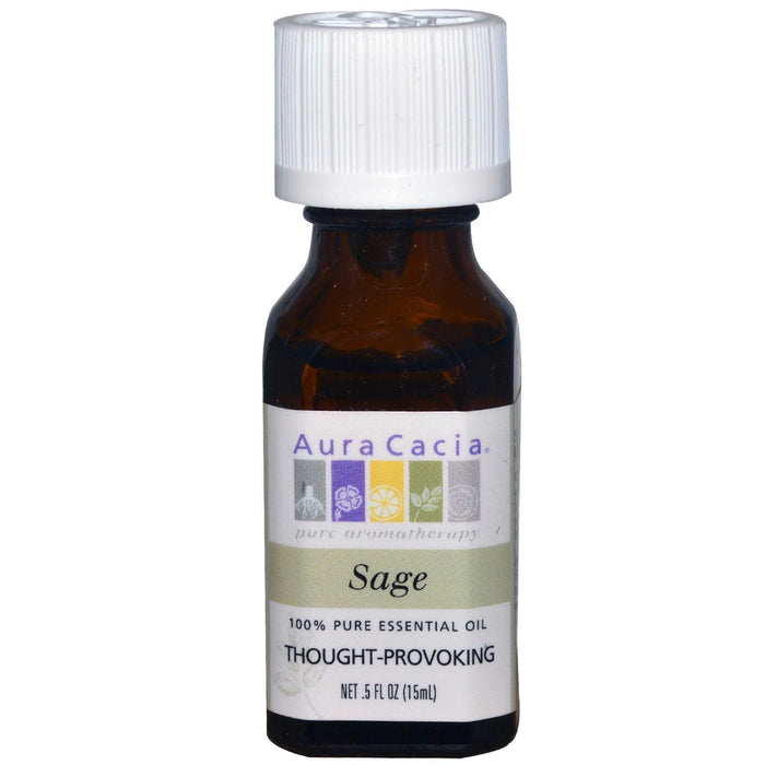 Aura Cacia: 100% Essential Oil Sage, 0.5 Oz