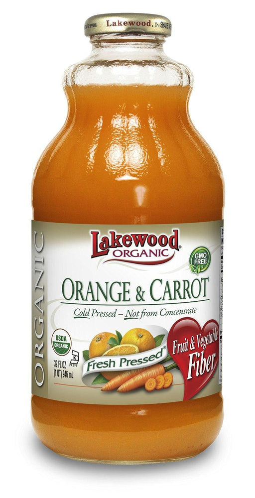 Lakewood: Organic Orange & Carrot Juice, 32 Oz