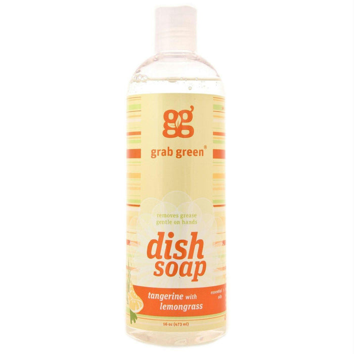 Grab Green: Liquid Dish Soap Tangerine With Lemongrass, 16 Oz