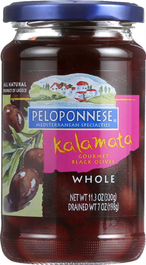 Peloponnese: Whole Kalamata Gourmet Black Olives, 7 Oz