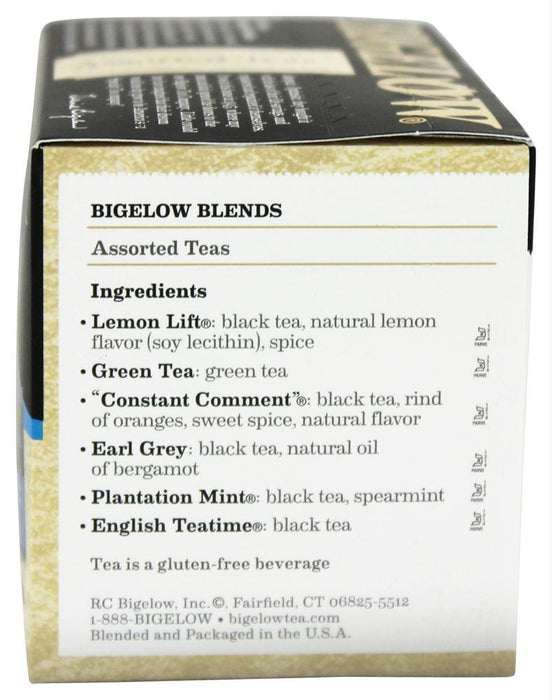 Bigelow: Six Assorted Teas Variety Pack 18 Tea Bags, 1.10 Oz