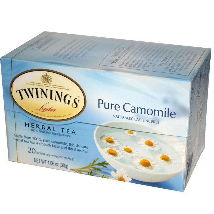 Twinings Of London: Herbal Tea Pure Camomile Caffeine Free, 20 Tea Bags, 1.06 Oz