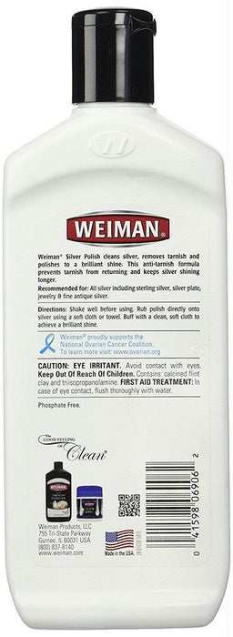 Weiman: Tarnish Preventing Silver Cleaner & Polish, 8 Oz