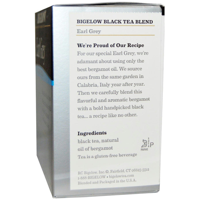 Bigelow: Earl Grey Black Tea All Natural, 40 Tea Bags, 2.37 Oz