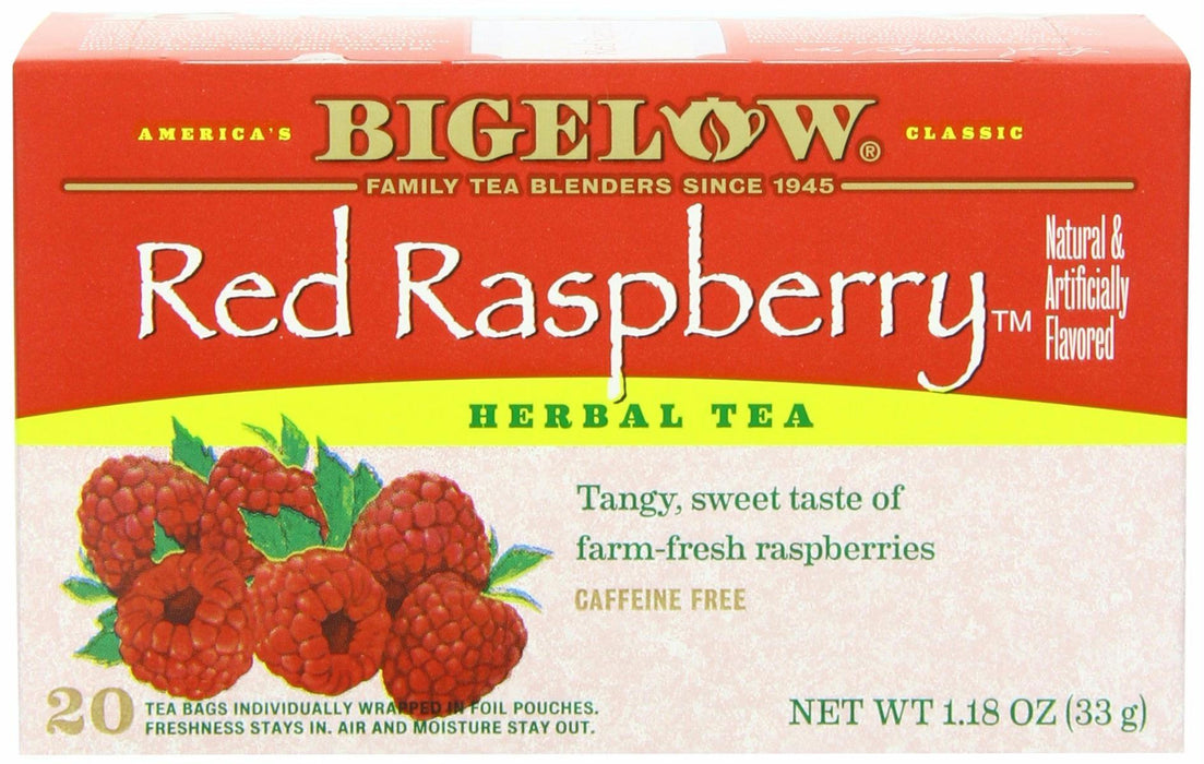 Bigelow: Red Raspberry Herbal Tea Caffeine Free 20 Tea Bags, 1.18 Oz