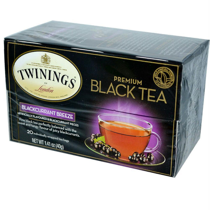 Twinings Of London: Premium Black Tea Blackcurrant Breeze, 20 Tea Bags, 1.41 Oz