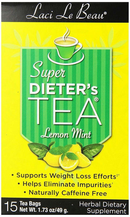 Laci Le Beau: Super Dieter's Lemon Mint Tea 15 Tea Bags, 1.32 Oz