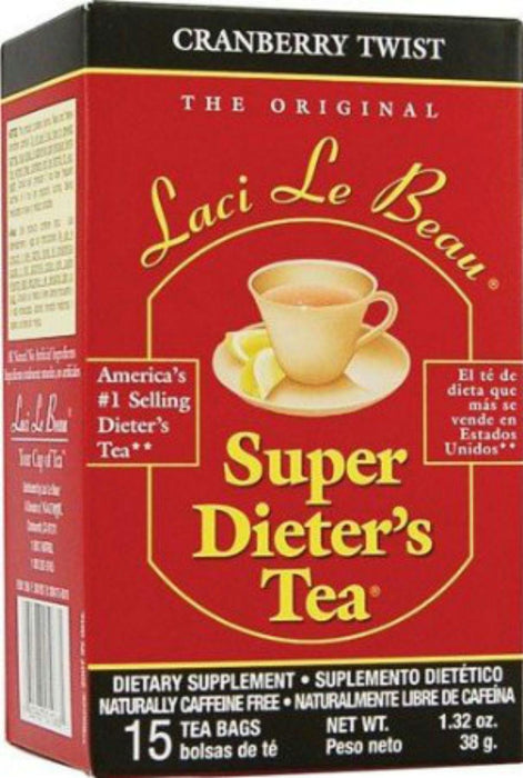 Laci Le Beau: Super Dieter's Tea Cranberry Twist 15 Tea Bags, 1.32 Oz