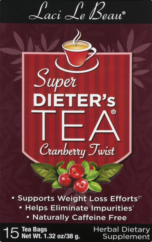 Laci Le Beau: Super Dieter's Tea Cranberry Twist 15 Tea Bags, 1.32 Oz