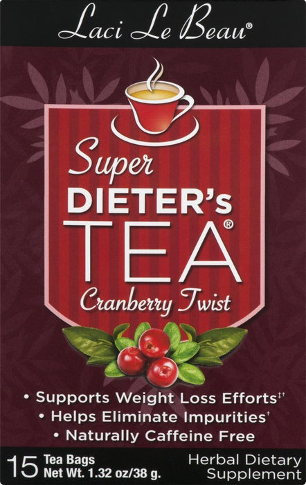 Laci Le Beau: Super Dieter's Tea Cranberry Twist 15 Tea Bags, 1.32 Oz