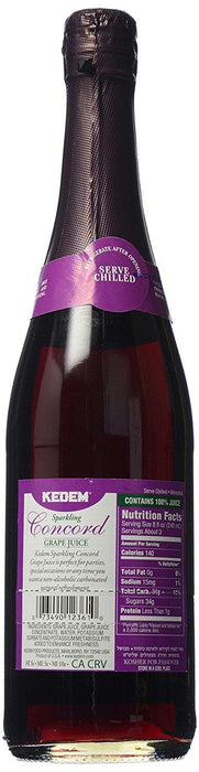 Kedem: Sparkling Concord Grape Juice, 25.4 Oz