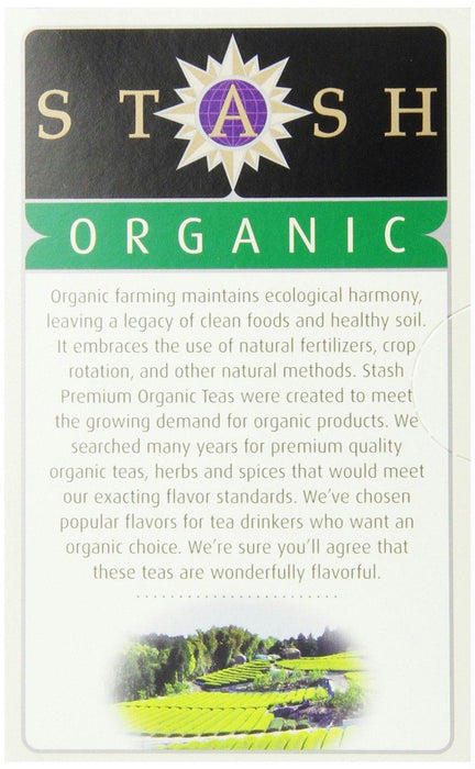 Stash Tea: Organic Premium Green Tea 18 Tea Bags, 1.1 Oz