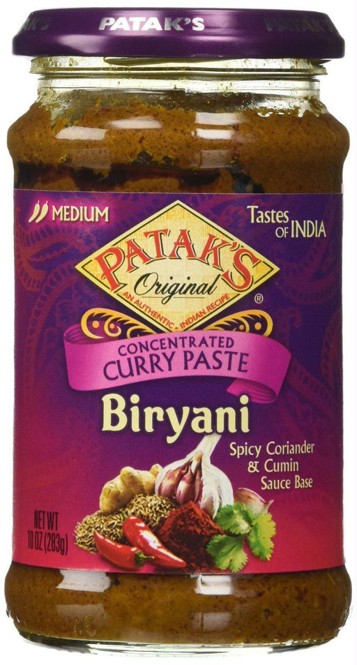 Patak's: Original Concentrated Curry Paste Biryani Medium, 10 Oz