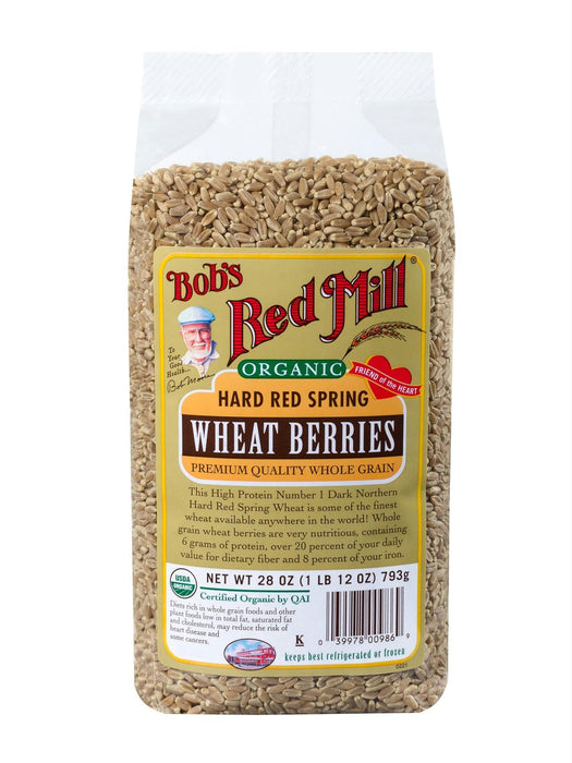 Bob's Red Mill: Organic Hard Red Spring Wheat Berries, 28 Oz