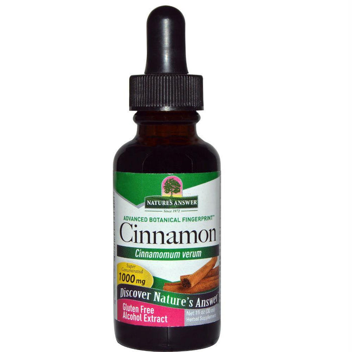 Nature's Answer: Cinnamon Alcohol Extract 1000 Mg, 1 Oz