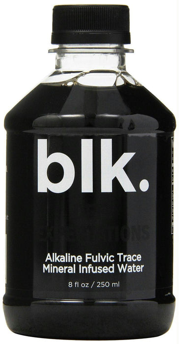 Blk: Alkaline Fulvic Trace Mineral Enriched Water, 8 Oz