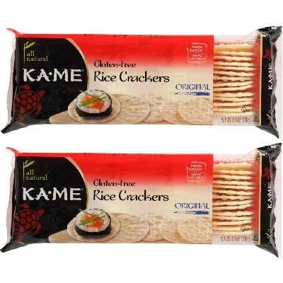 Ka Me: Rice Crackers Gluten Free Original, 3.5 Oz