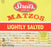 Streits: Lightly Salted Matzos, 11 Oz