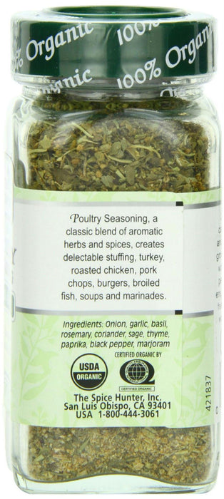 Spice Hunter: 100% Organic Salt Free Poultry Seasoning, 1.1 Oz