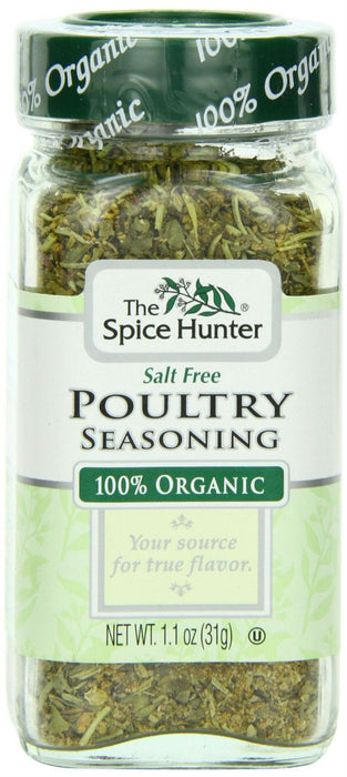 Spice Hunter: 100% Organic Salt Free Poultry Seasoning, 1.1 Oz